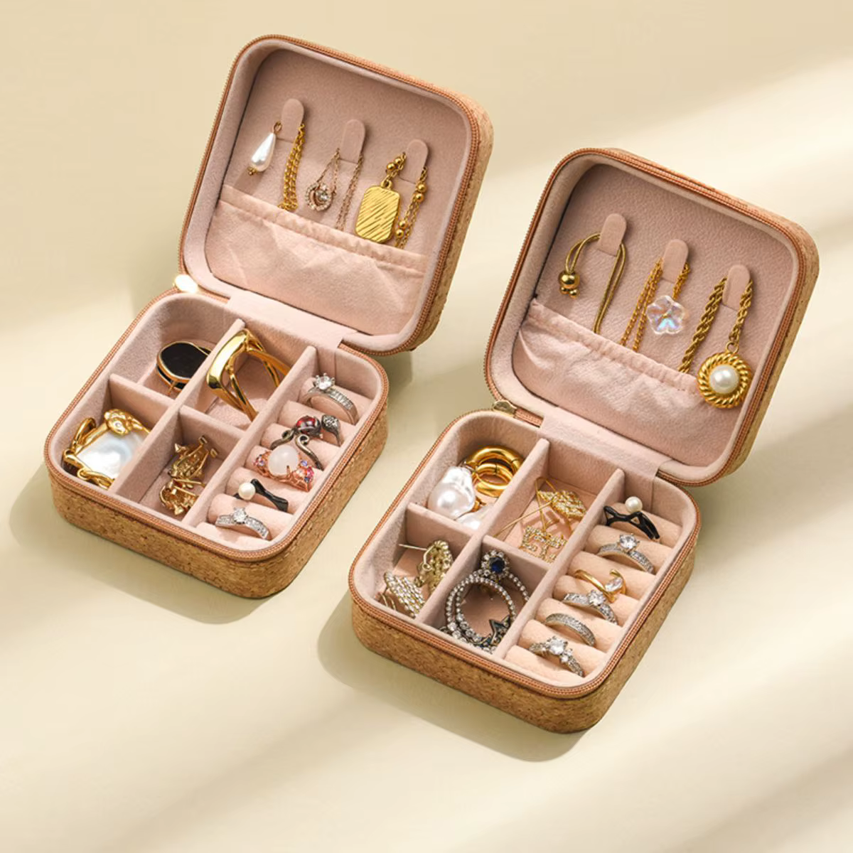 Mini boîte de rangement portable pour bijoux