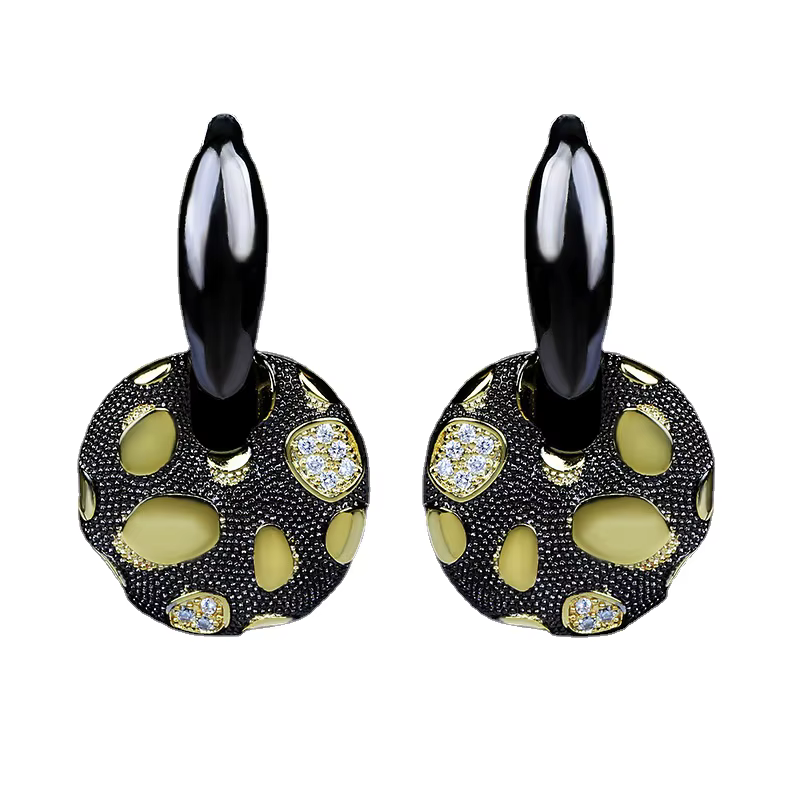 Ensemble de bijoux en or noir pour femmes