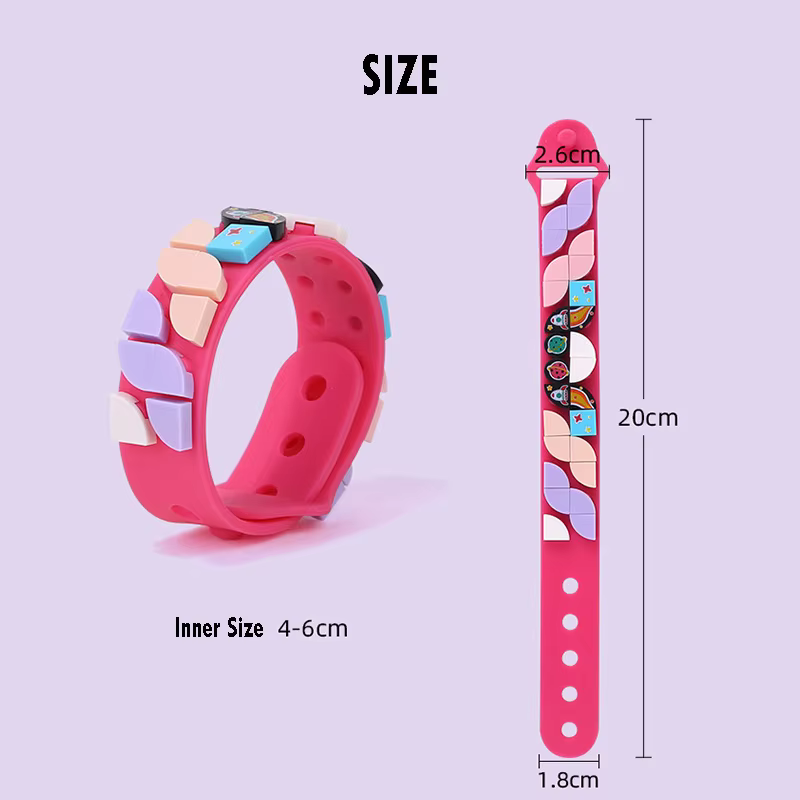 DOTS Go Team bricolage bloc de construction jouets 41900 Bracelet en Silicone dessin animé Compatible Legodotss cadeau de fête des enfants