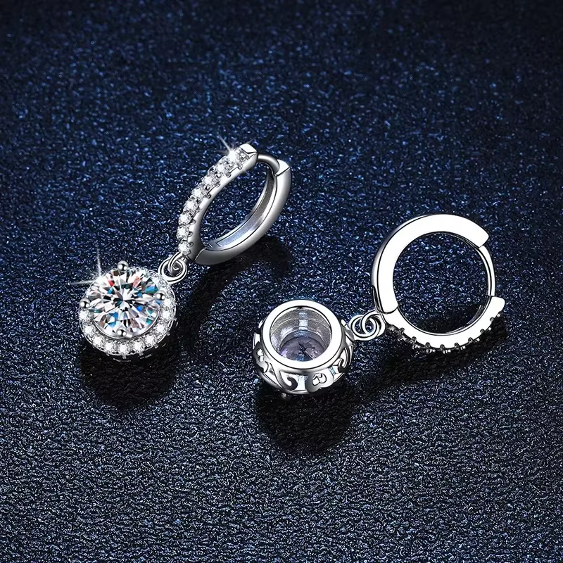 Boucles d'oreilles rondes en argent Sterling 925 pour femmes