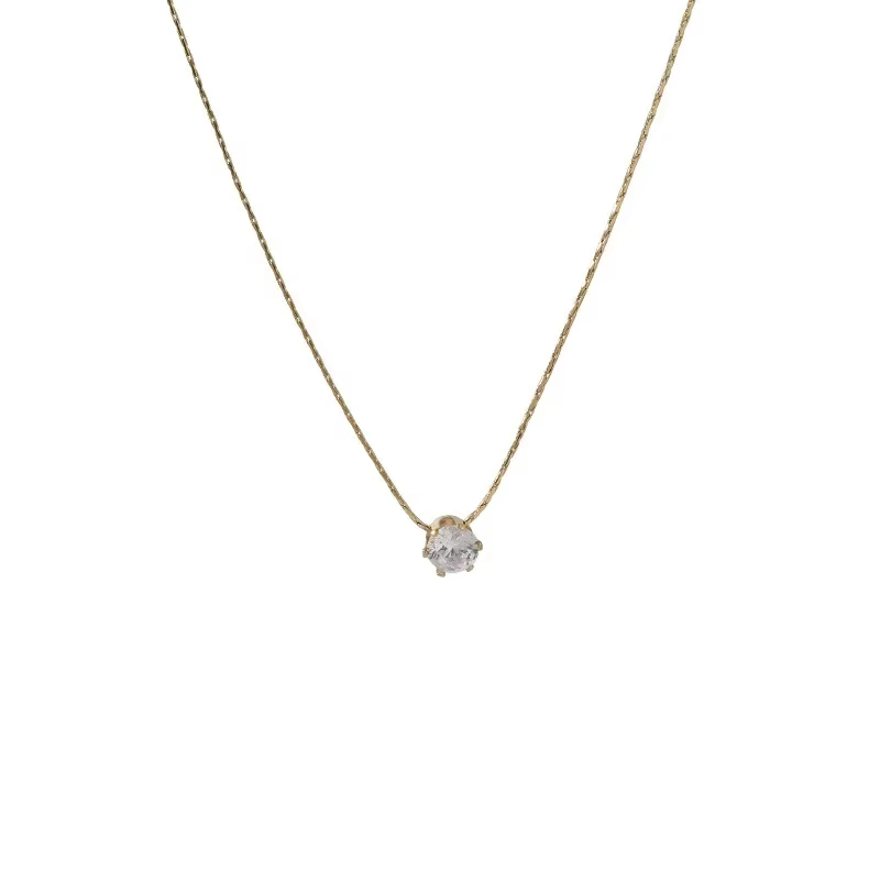 Collier de luxe avec pendentif en Zircon pour femmes