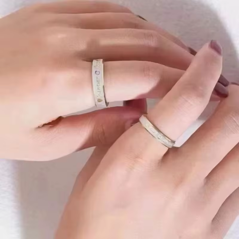 Nouvelle bague de couple Forever Love 2026 pour femme et homme