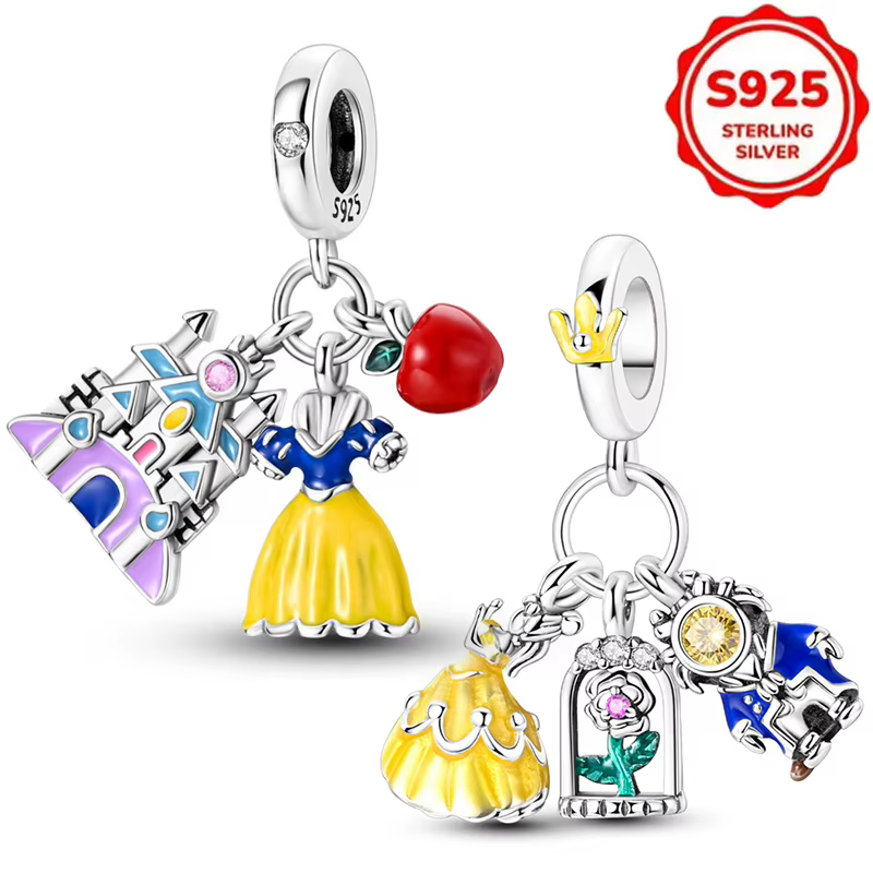 Bracelets et pendentifs DIY en argent sterling 925 véritable