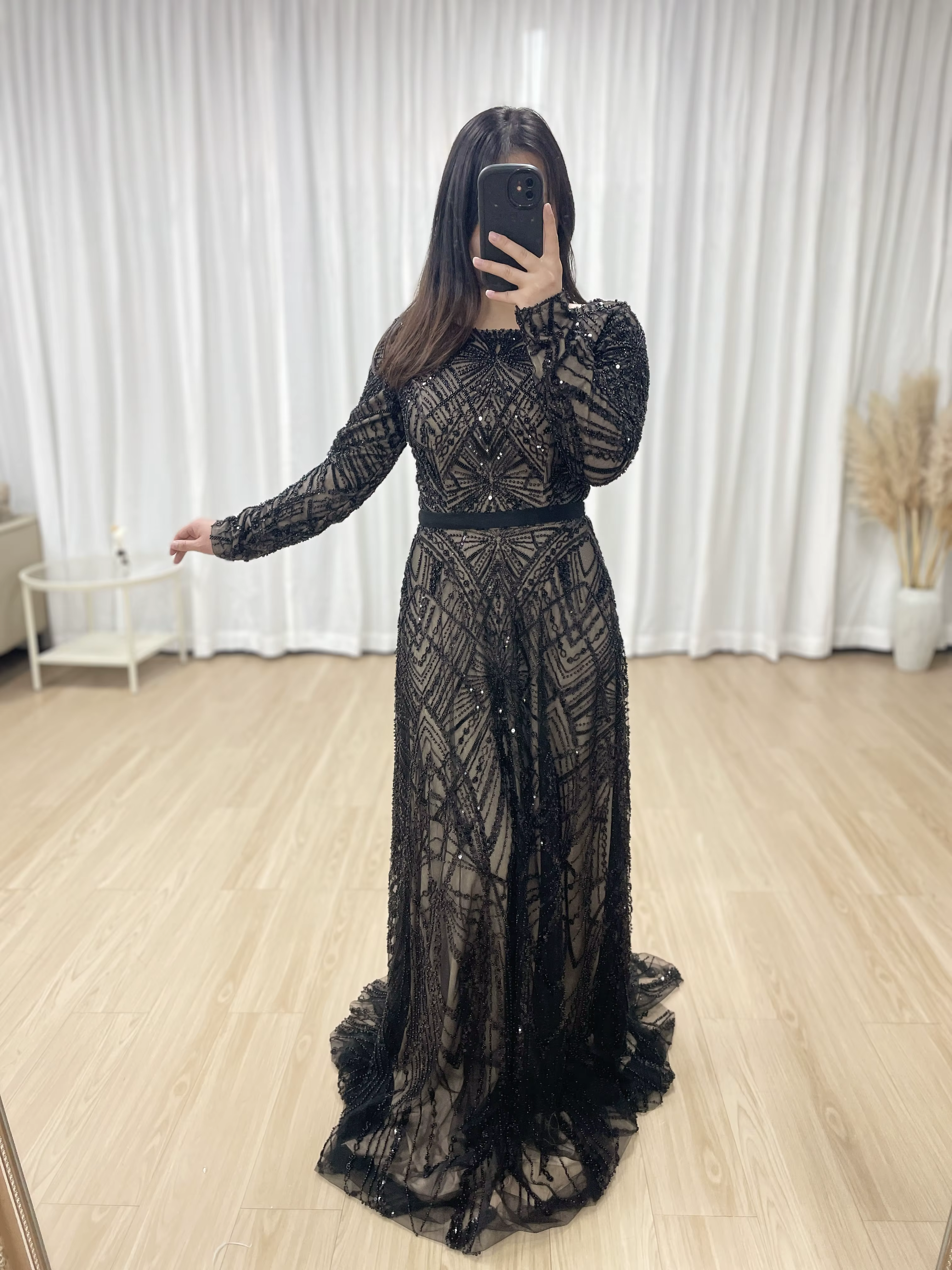 MYMB dubaï robe de soirée de mariage de luxe pour les femmes musulmanes manches longues paillettes formelle robe de bal personnalisé MY30076-2