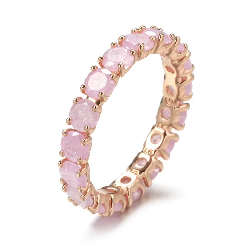 Wbmqda-Bague en pierre narmulticolore pour femme
