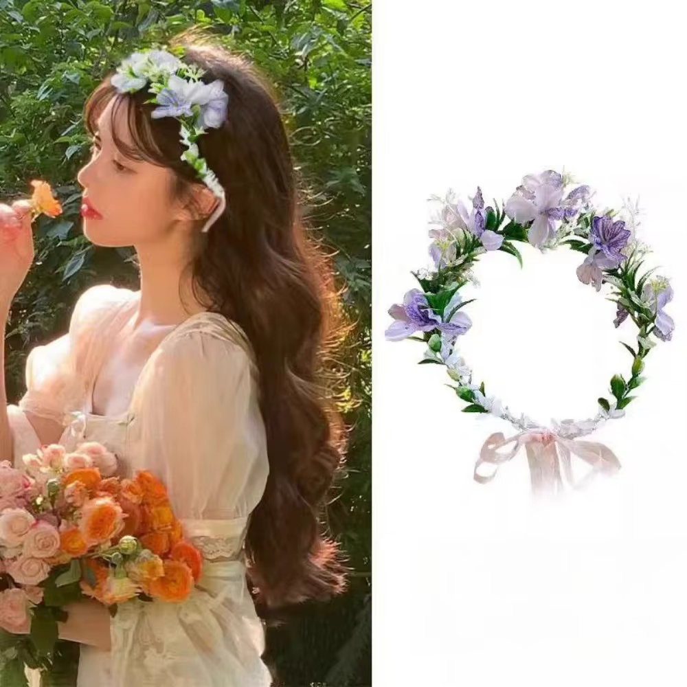Coiffure couronne florale de Style bohème pour femmes