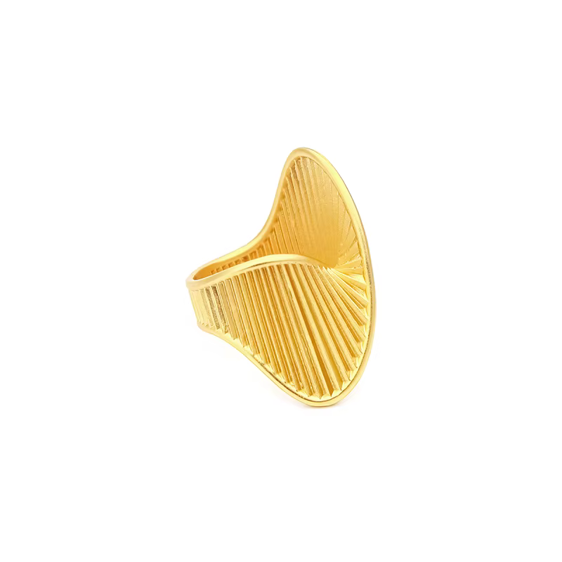 VAROLE délicat minimaliste bijoux Torsion croix anneau rayure Texture