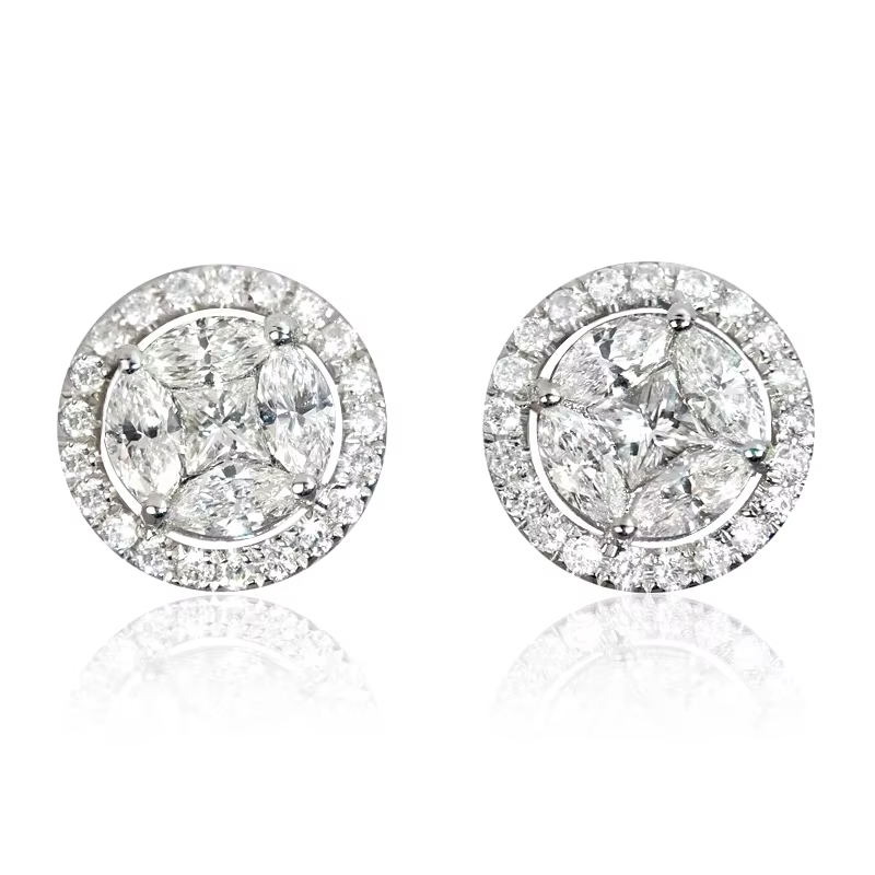 Huretailers-Boucles d'Oreilles Chic Bright pour Femme
