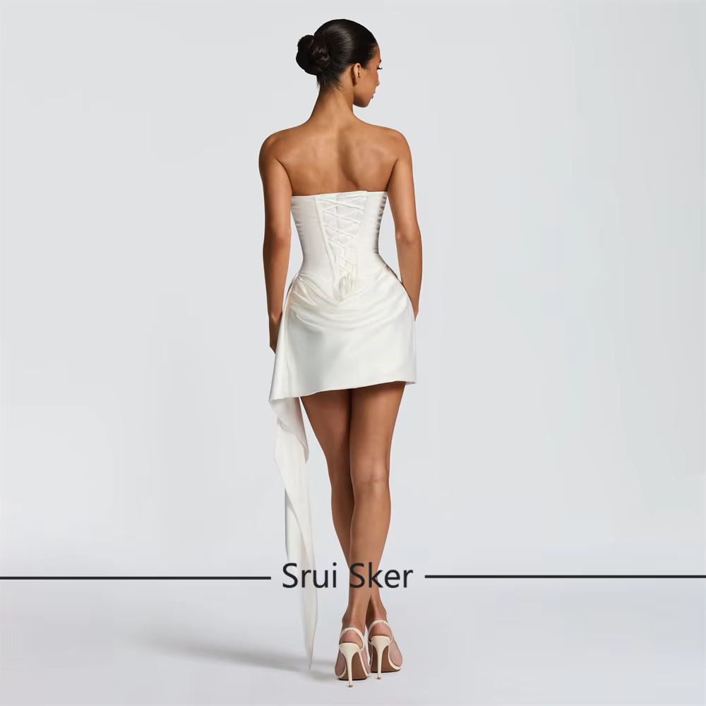 Robe de mariée modeste en satin