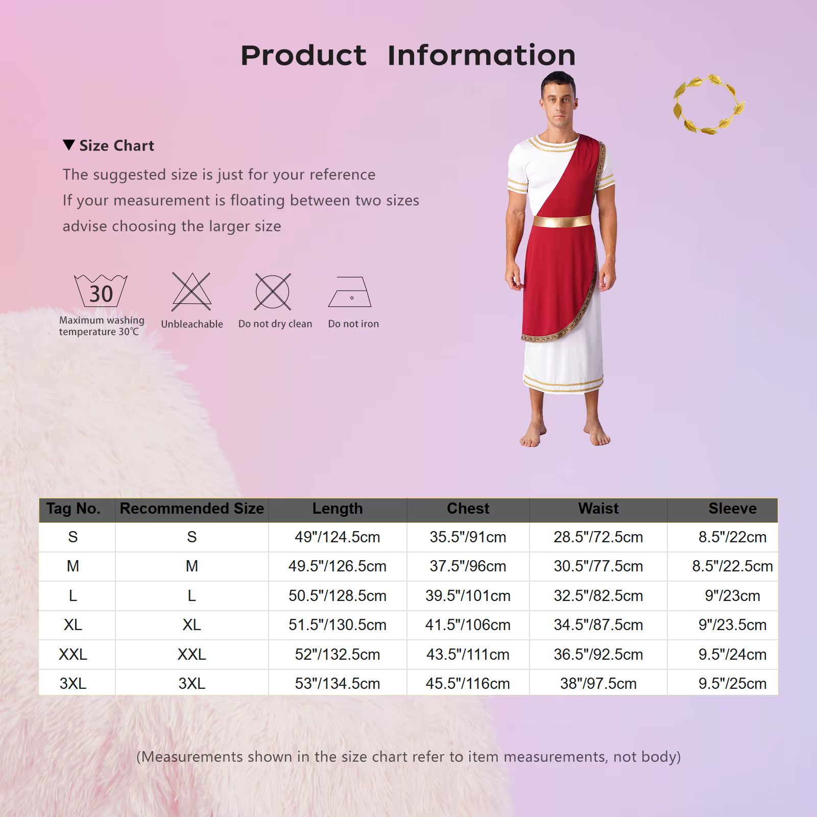 Costume de cosplay romain Julius César pour homme