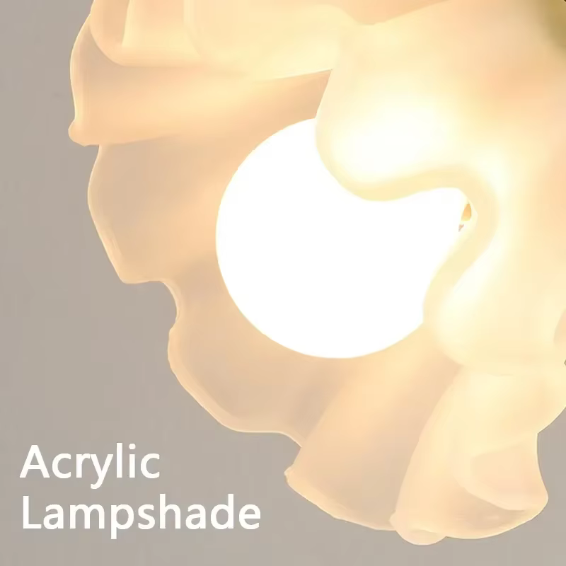 Lampe de bureau à fleurs romantiques françaises
