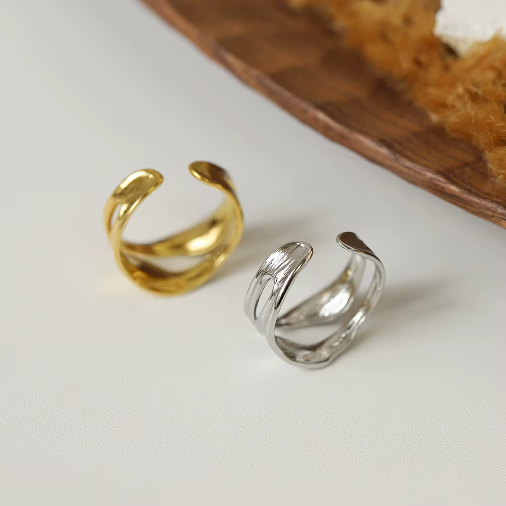 Amaiyllis-Bague en sergé superposée pour femme