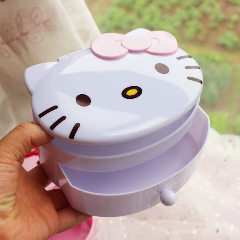 Boîte à bijoux mignonne Hello Kitty en forme de dessin animé – Boîtes