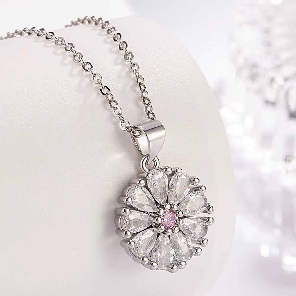 Ensemble de collier et boucles d'oreilles en argent Sterling 925