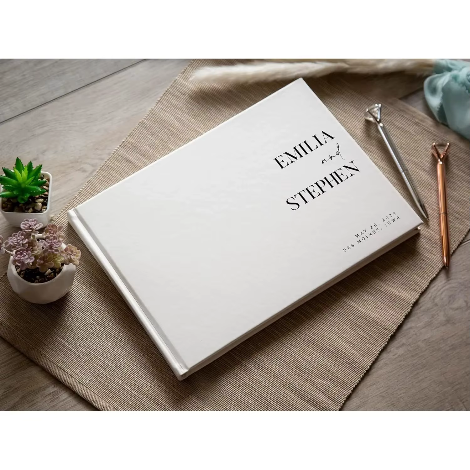 Livre d'or de mariage personnalisé