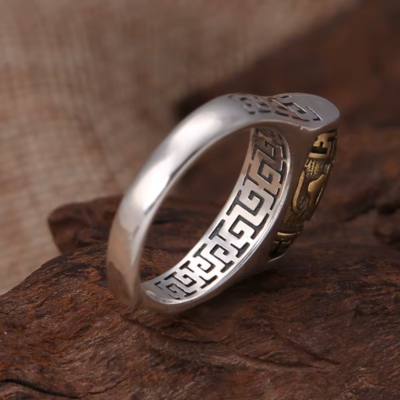 Bague Vintage en argent Sterling 925 pour hommes