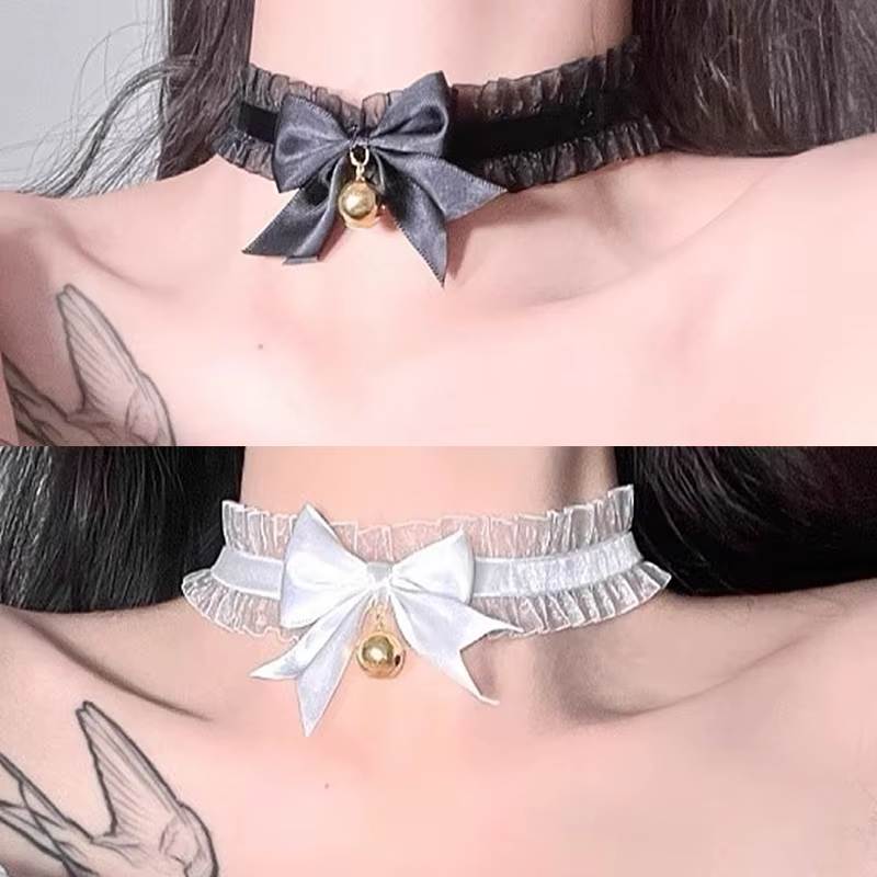 Lolita – collier en cuir pour femmes et filles