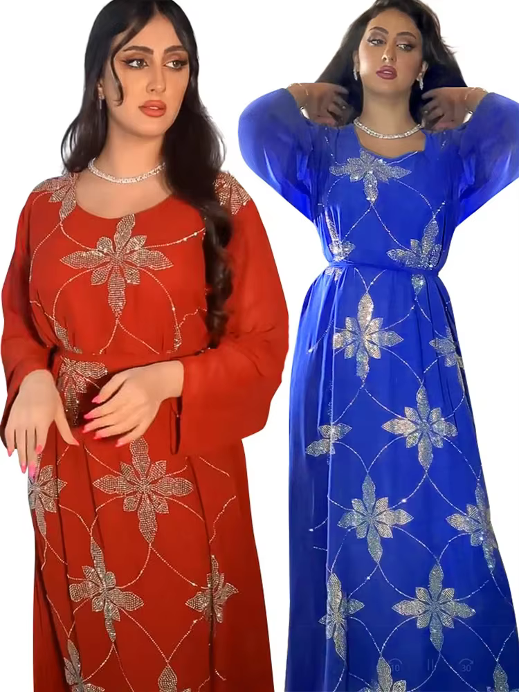 Robe de Soirée Eid Maroc pour Femme Musulmane