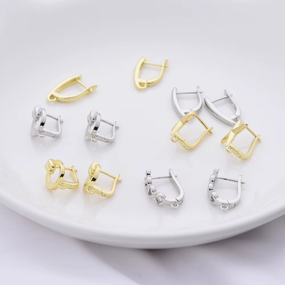 Boucles d'Oreilles en Cuivre Plaqué Or 14k