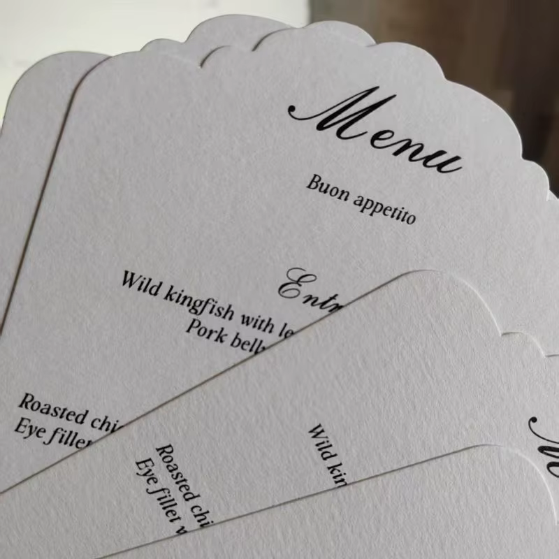 Cartes d'invitation de mariage personnalisées en relief et en creux