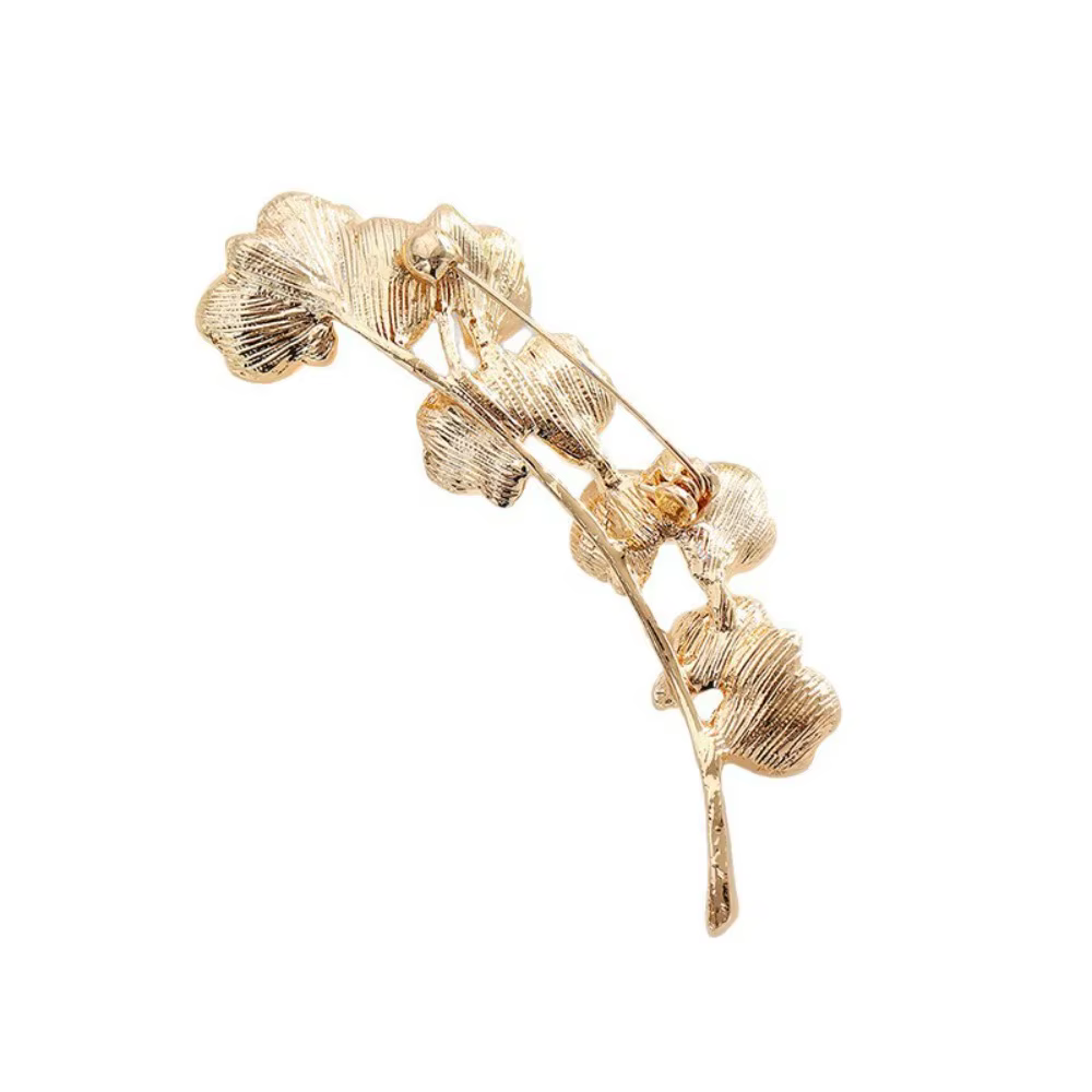 Broches de luxe dorées en forme de papillon