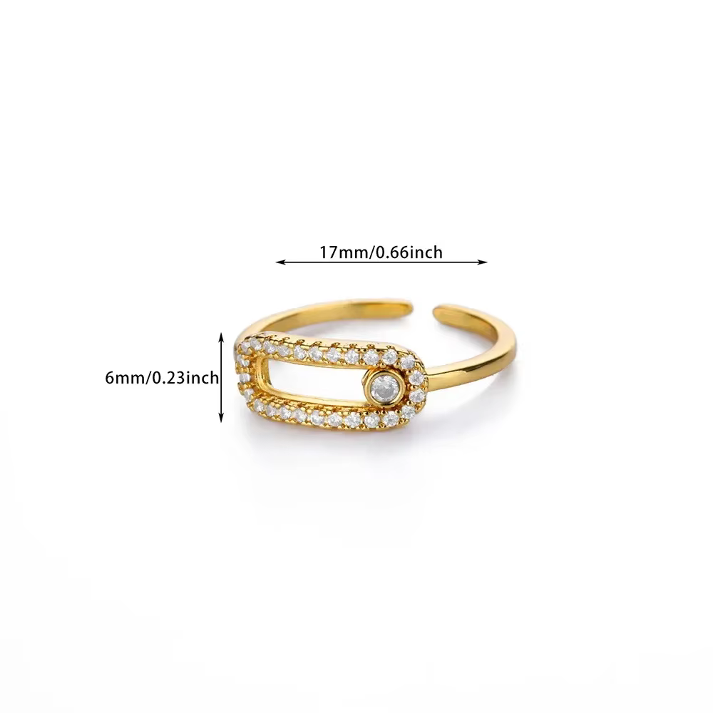 Bague ouverte polyvalente à la mode pour femmes