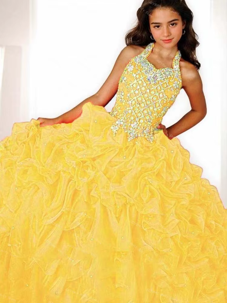 Robe de concours personnalisée pour filles