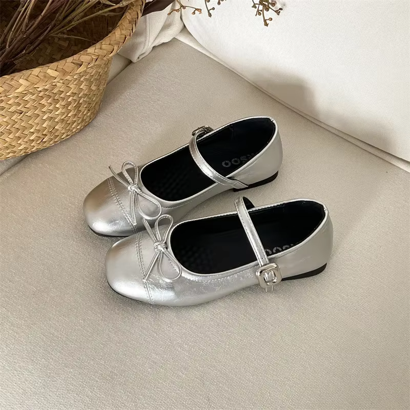 Chaussures plates de ballet vintage pour femmes