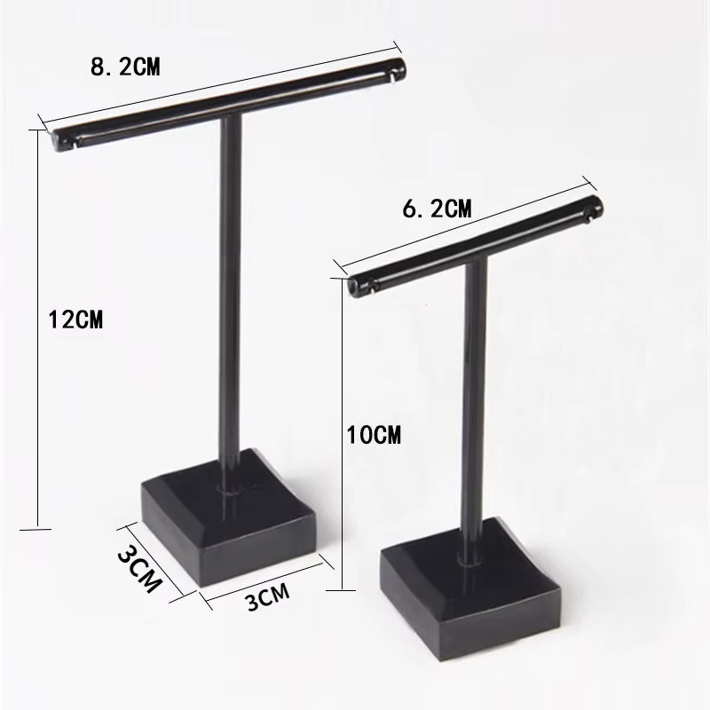Lot de 2 présentoirs à bijoux en forme de T
