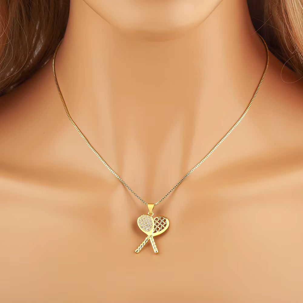 Collier pendentif en cristal brillant pour femme