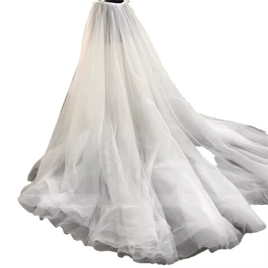 Traîne de robe de mariée personnalisée et amovible