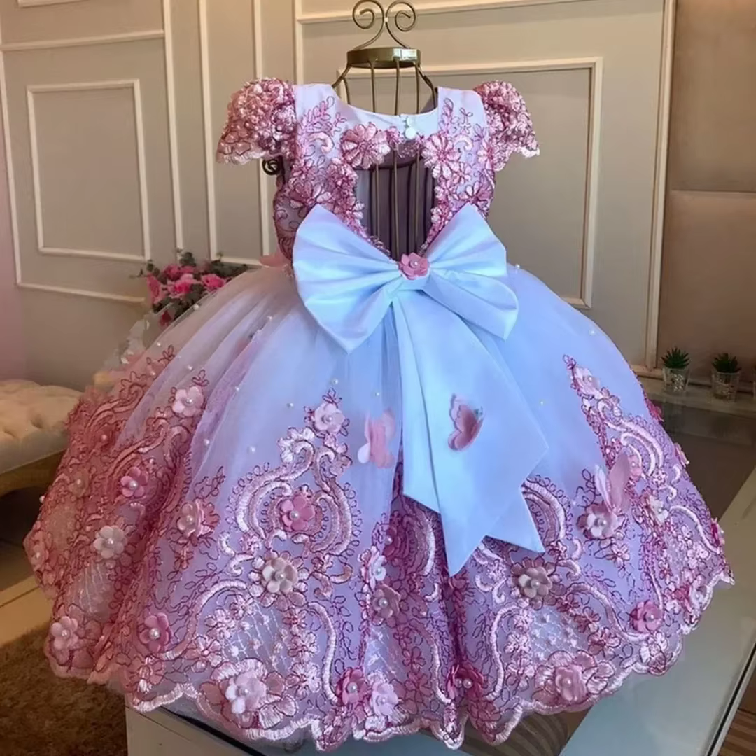 Robe de demoiselle d'honneur personnalisée rose et violette pour mariage