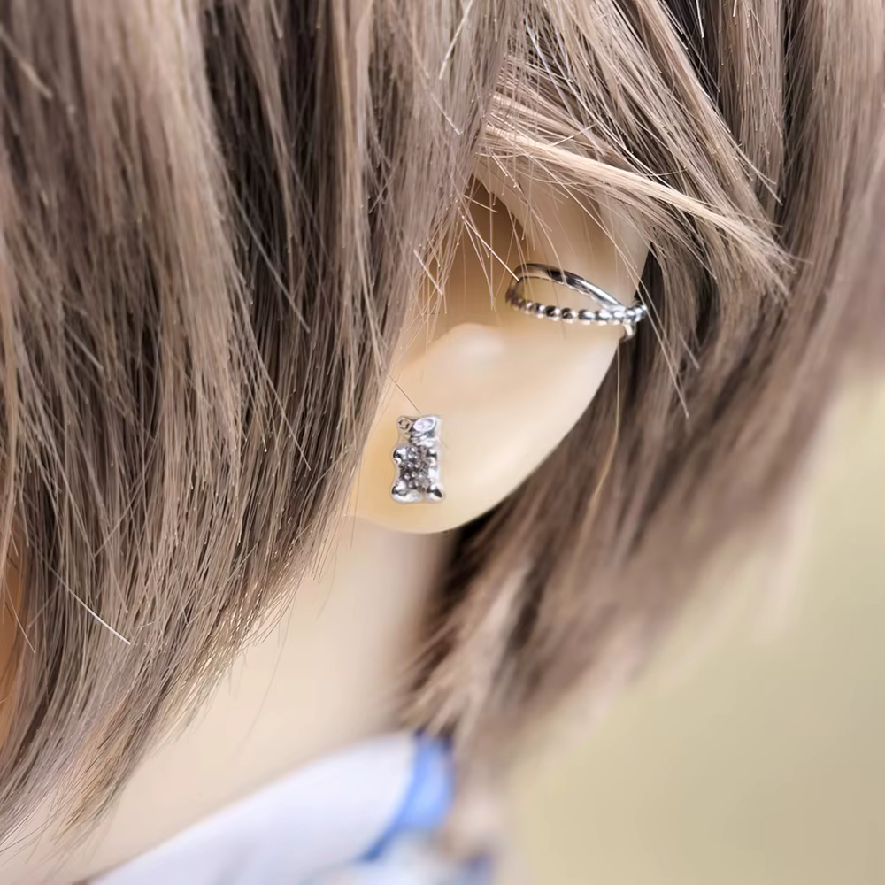 Boucles d'oreilles en argent massif 925