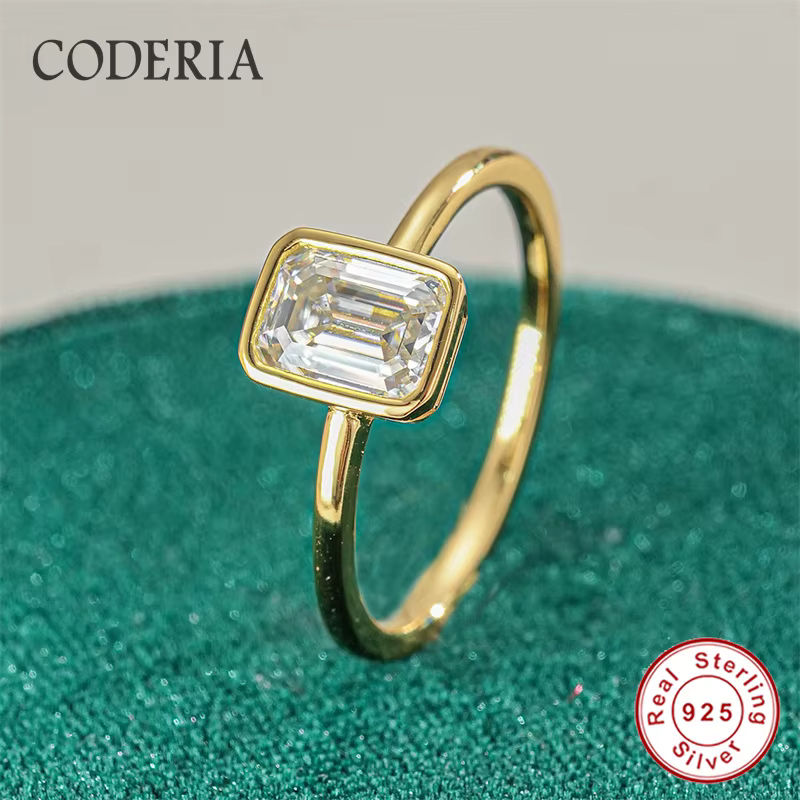 Bague Moissanite en argent S925