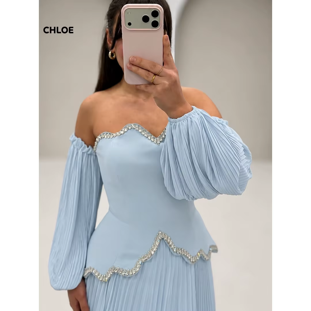 Robes de soirée bleues pour femme