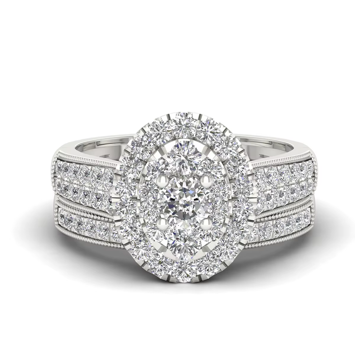 Bagues de fiançailles fantaisie de luxe Moissanite