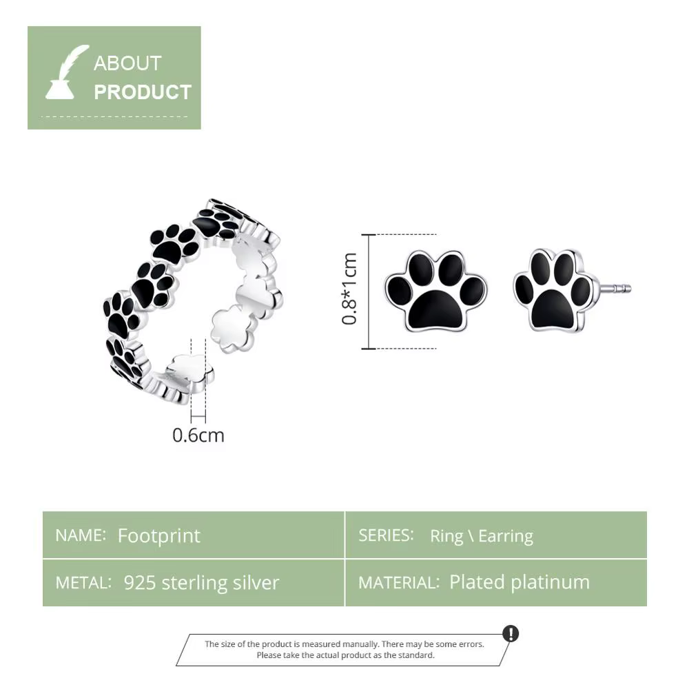 WOSTU – bague en argent Sterling 925 authentique