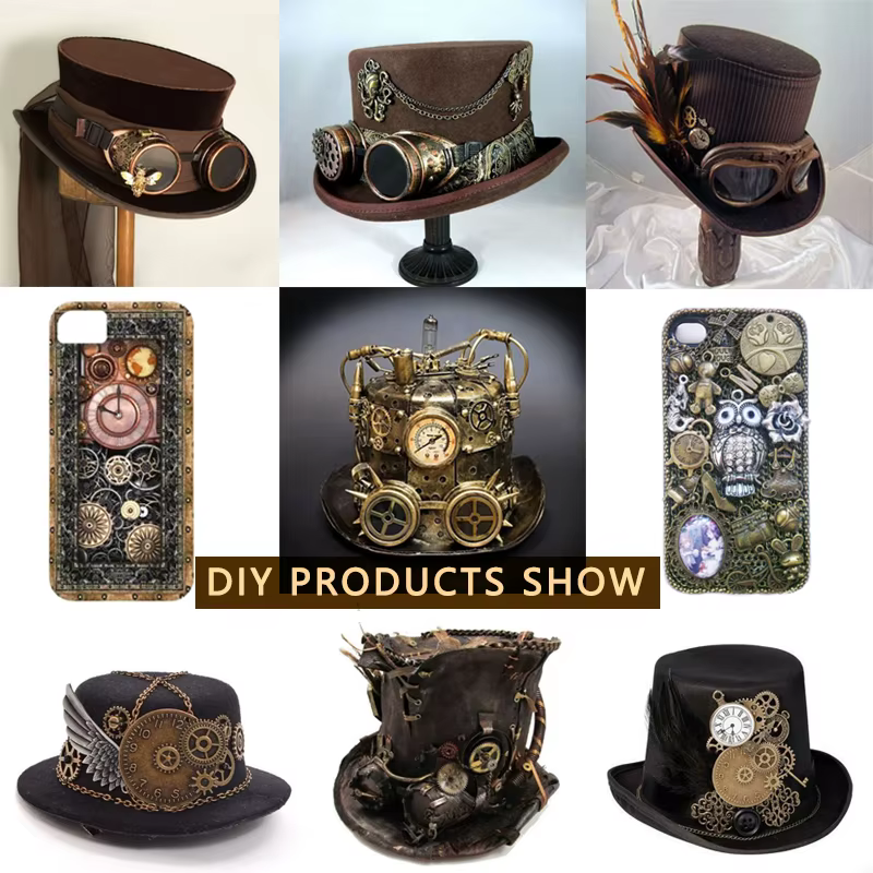 Breloques engrenages Steampunk mixtes