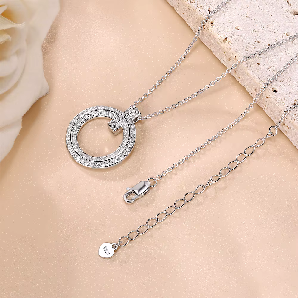 Collier complet en Moissanite