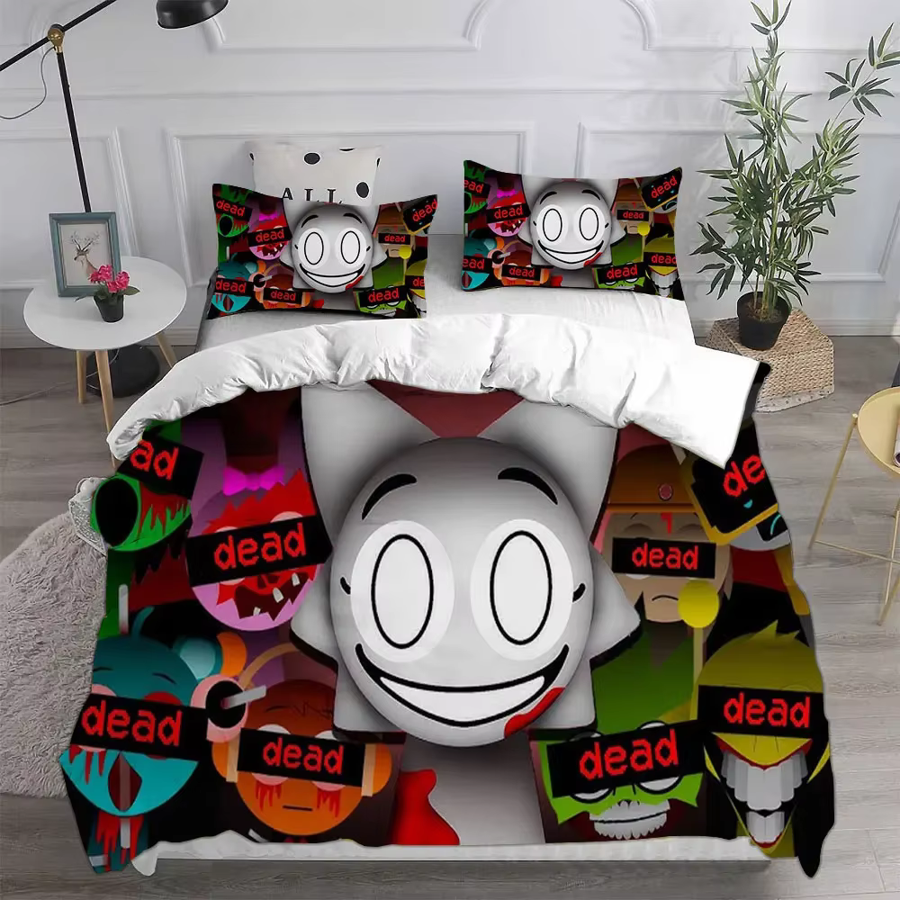 Sprunki ensembles de literie housse de lit souple couette
