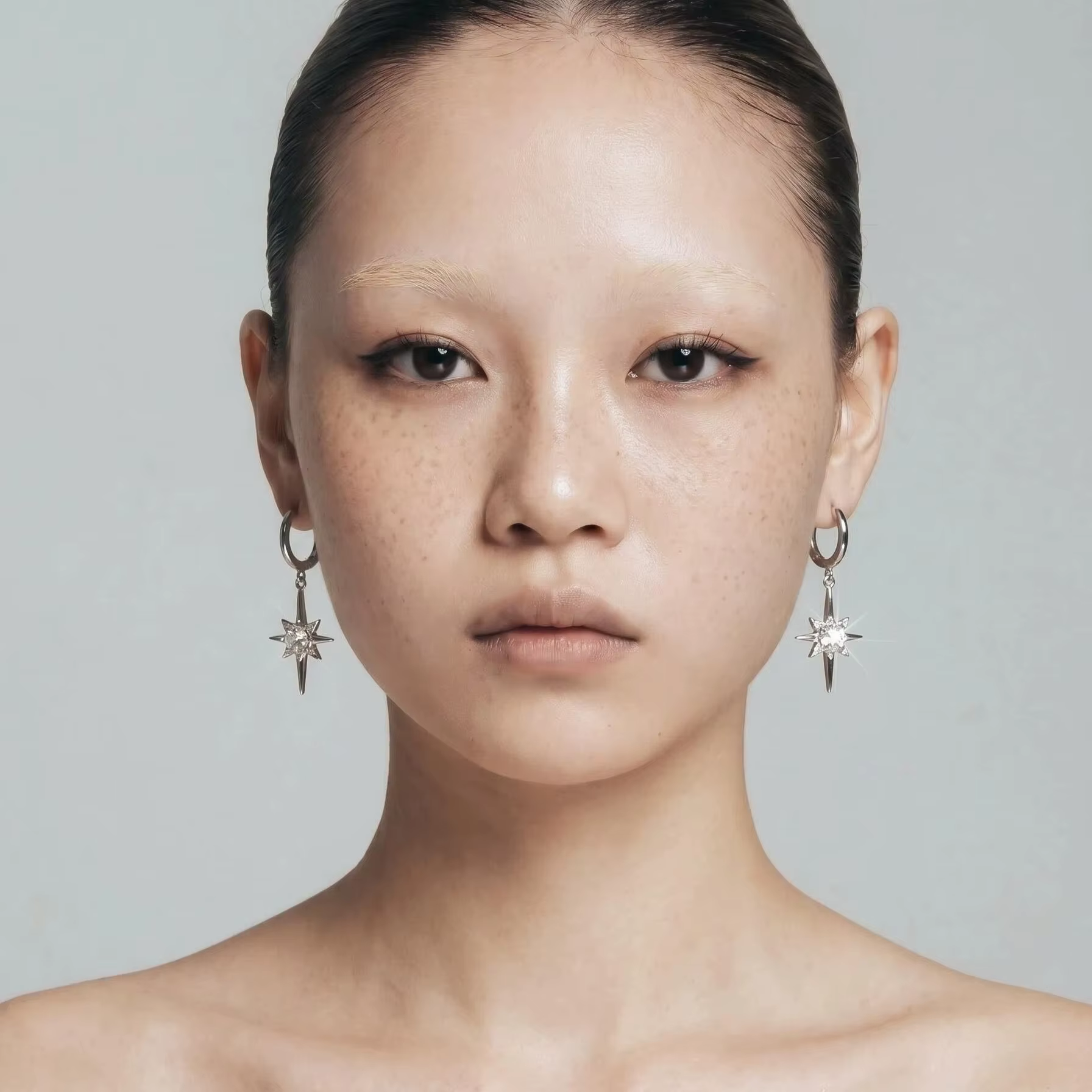 Boucles d'oreilles créoles Y2K en acier inoxydable