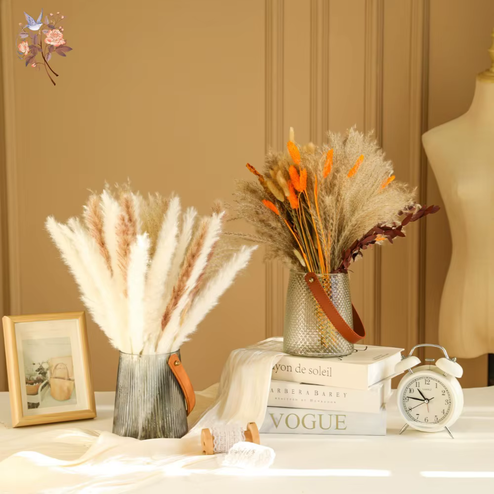 Bouquet de fleurs séchées naturelles Pampas