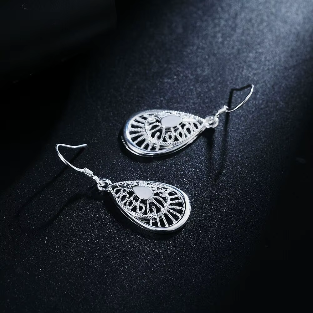 Boucles d'oreilles vintage en argent sterling 925