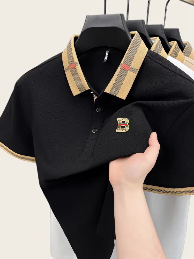 Polo à manches courtes de marque de luxe pour hommes