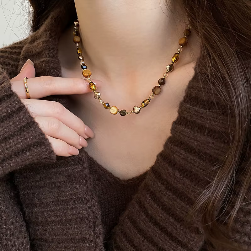 Maillard – collier de perles en pierre naturelle