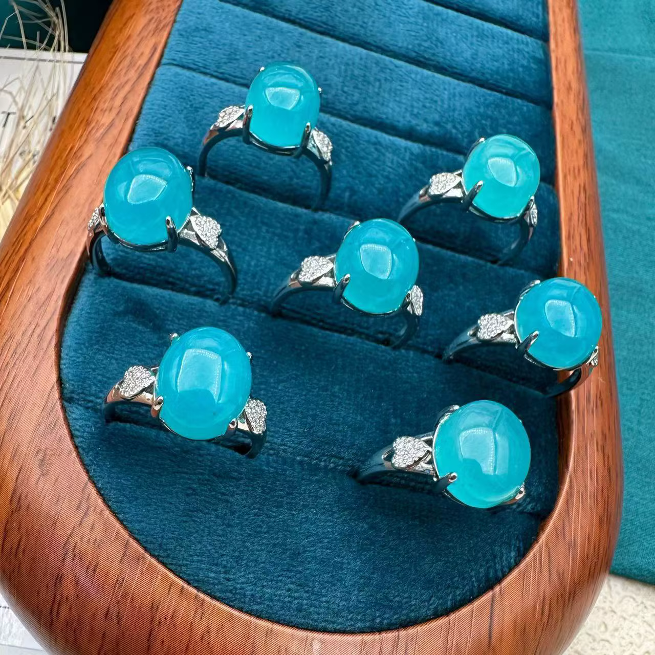 Bague en Amazonite naturelle