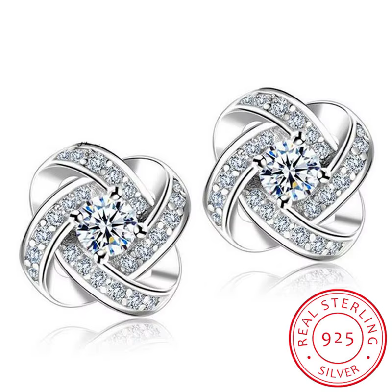 Boucles d'oreilles en argent Sterling 925 pour femmes