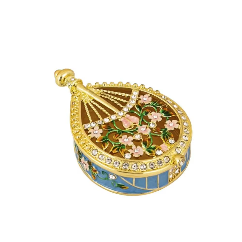 Boîte à bijoux en émail peinte à la main