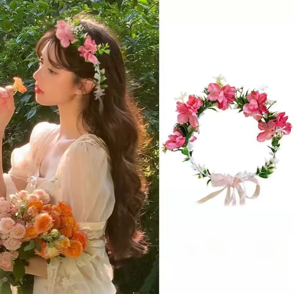 Coiffure couronne florale de Style bohème pour femmes