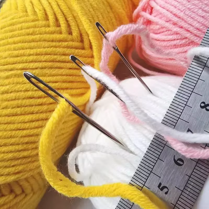 Lot de 12 aiguilles à tricoter et à crocheter avec fils